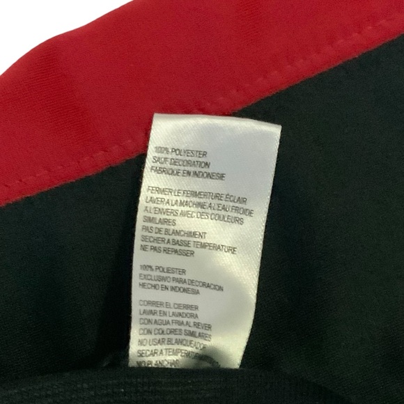 Air Jordan Jacket Zip Up Basketball Starter Red White Stripe Black Boys 4T - Picture 11 of 16